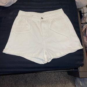 Womens White Jean Shorts